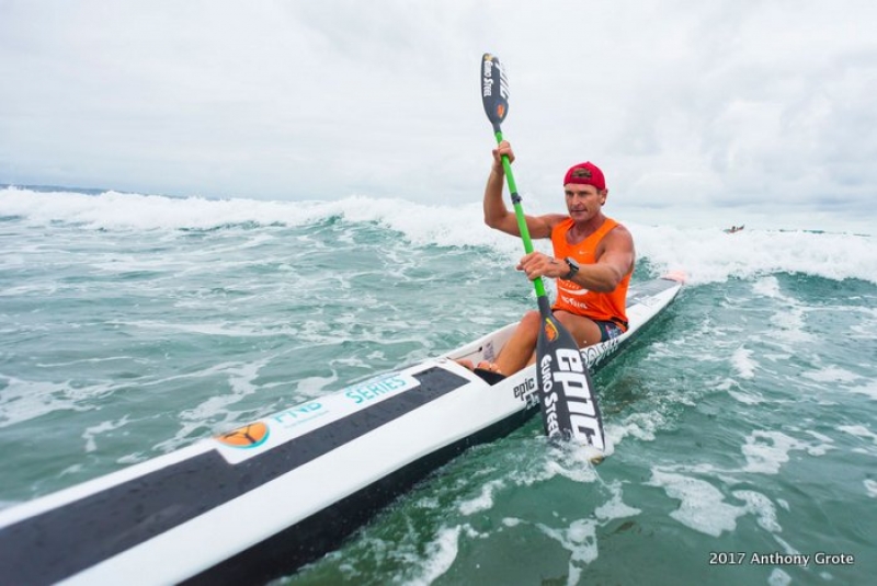 Despite collision and capsize, Hank McGregor stormed back to win the 6th race of the FNB Surfski Series