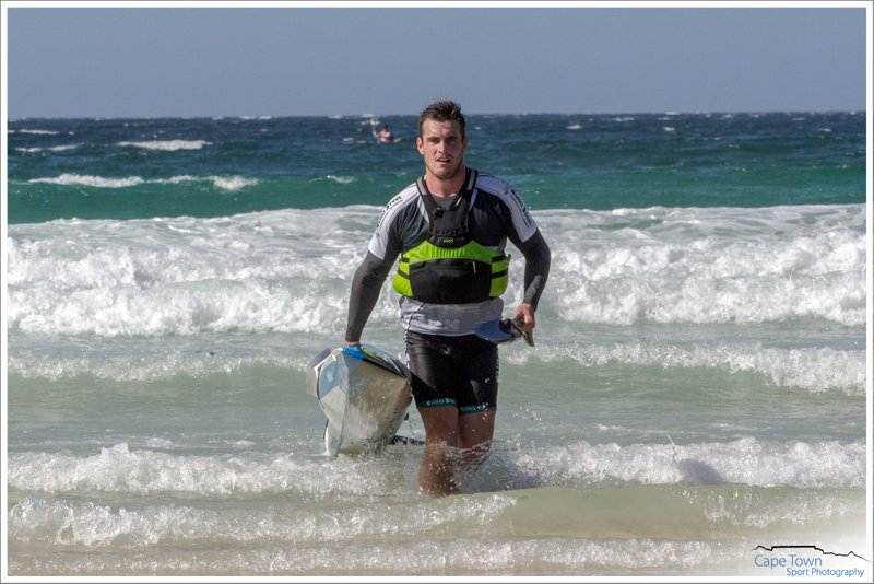 Kenny Rice wins the Fish Hoek There and Back race in Cape Town, South Africa