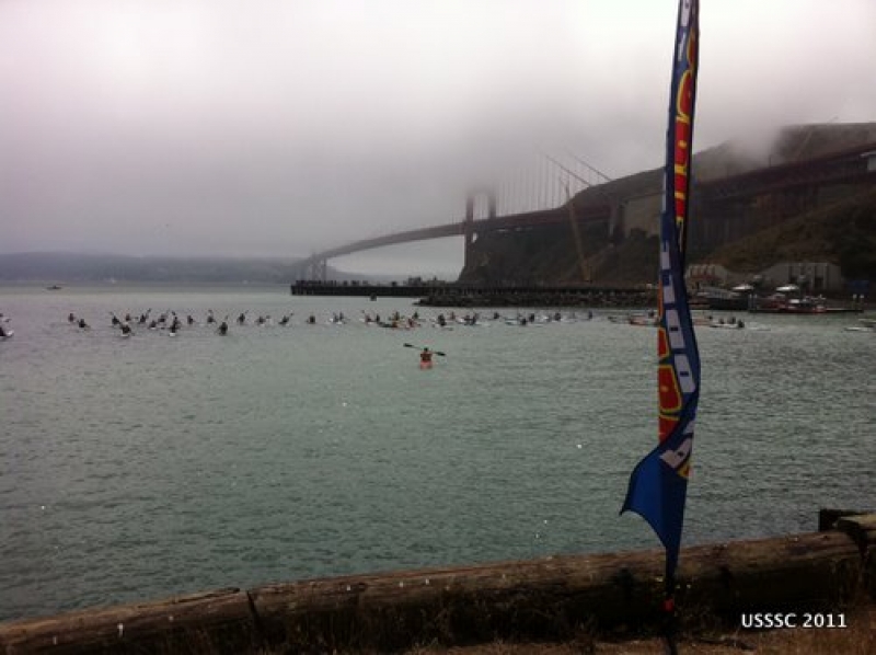 Lining up for the start of the 2011 US Surfski Champs