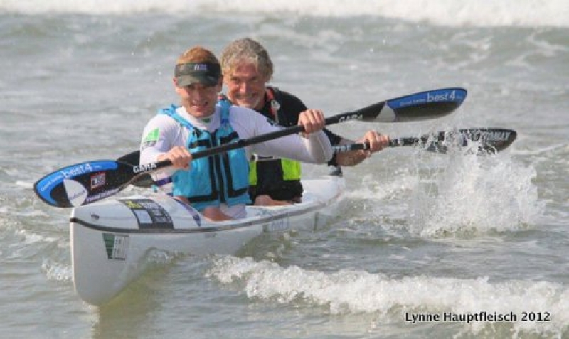 Hank and Lee McGregor win the 2012 Stellar Kayaks/Citadel Dolphin Coast Challenge in cracking style last weekend.